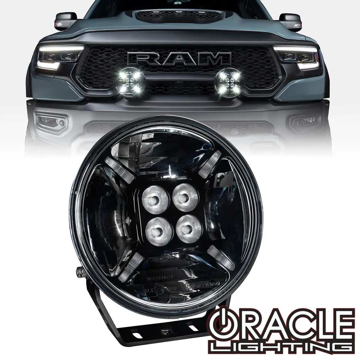 Oracle Lighting Exo 7" Multifunction 60W Round Led Spotlight – Post Mount 1