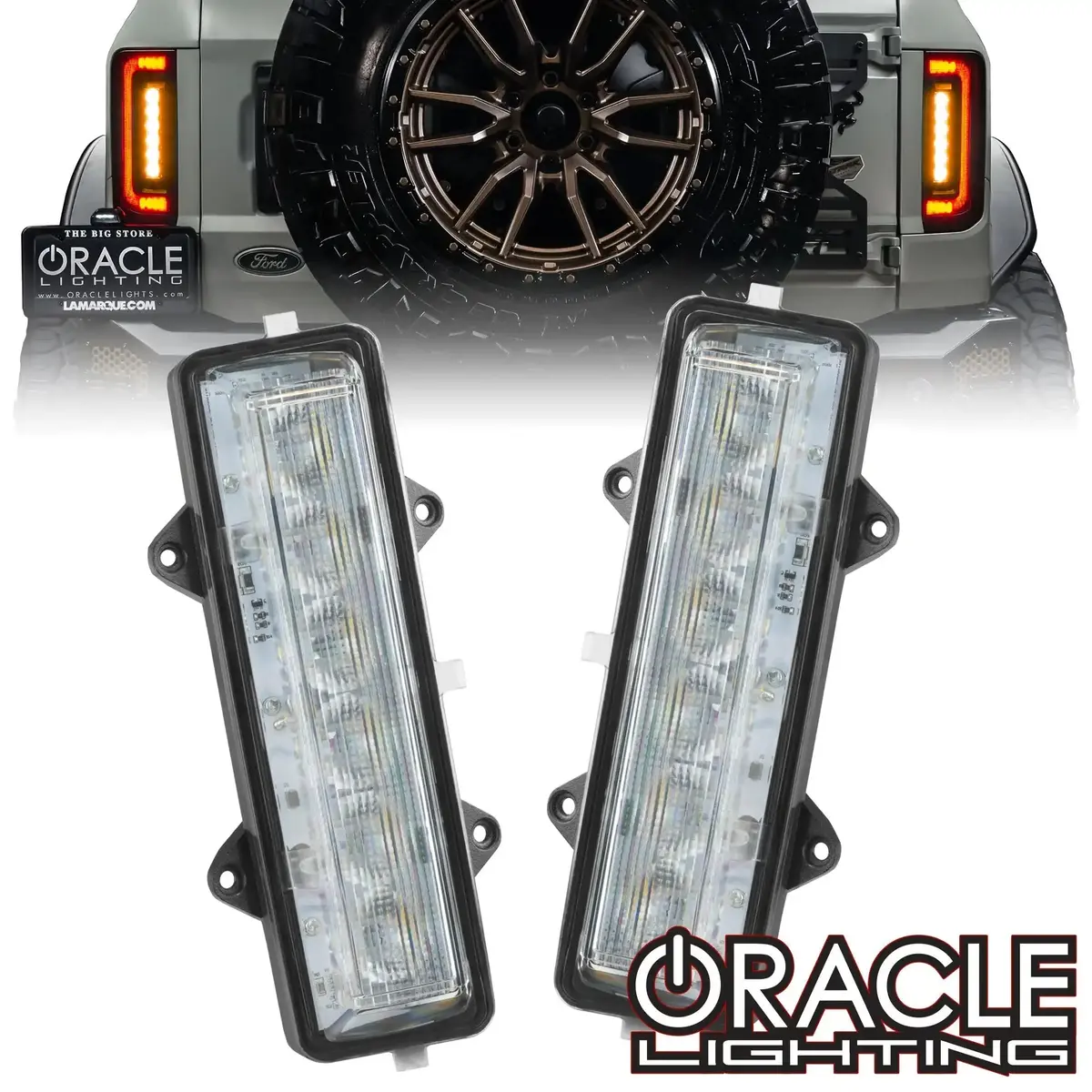 Oracle Lighting Dual Function Amber/White Reverse Led Modules For Ford Bronco Flush Tail Lights 1