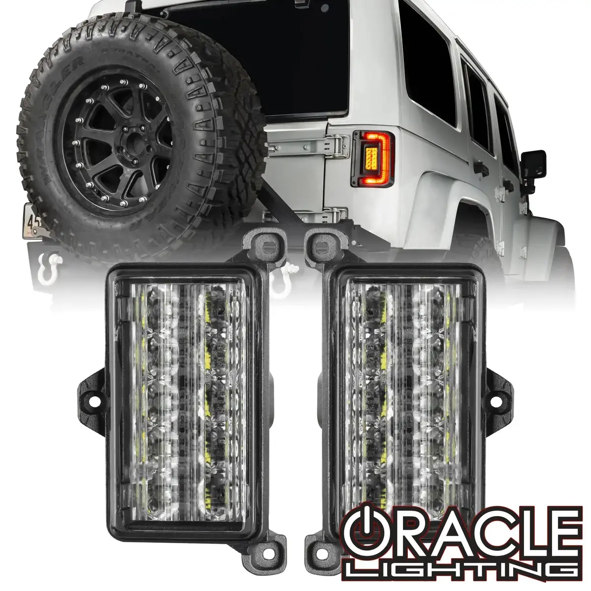 Oracle Lighting Dual Function Amber/White Reverse Led Module For Jeep Wrangler Jk Flush Tail Lights 1