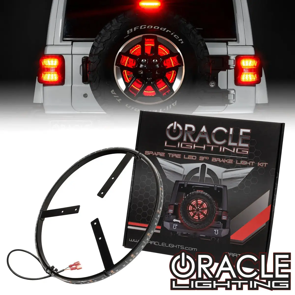 Oracle Lighting Led Illuminated Spare Tire Wheel Ring Third Brake Light 1