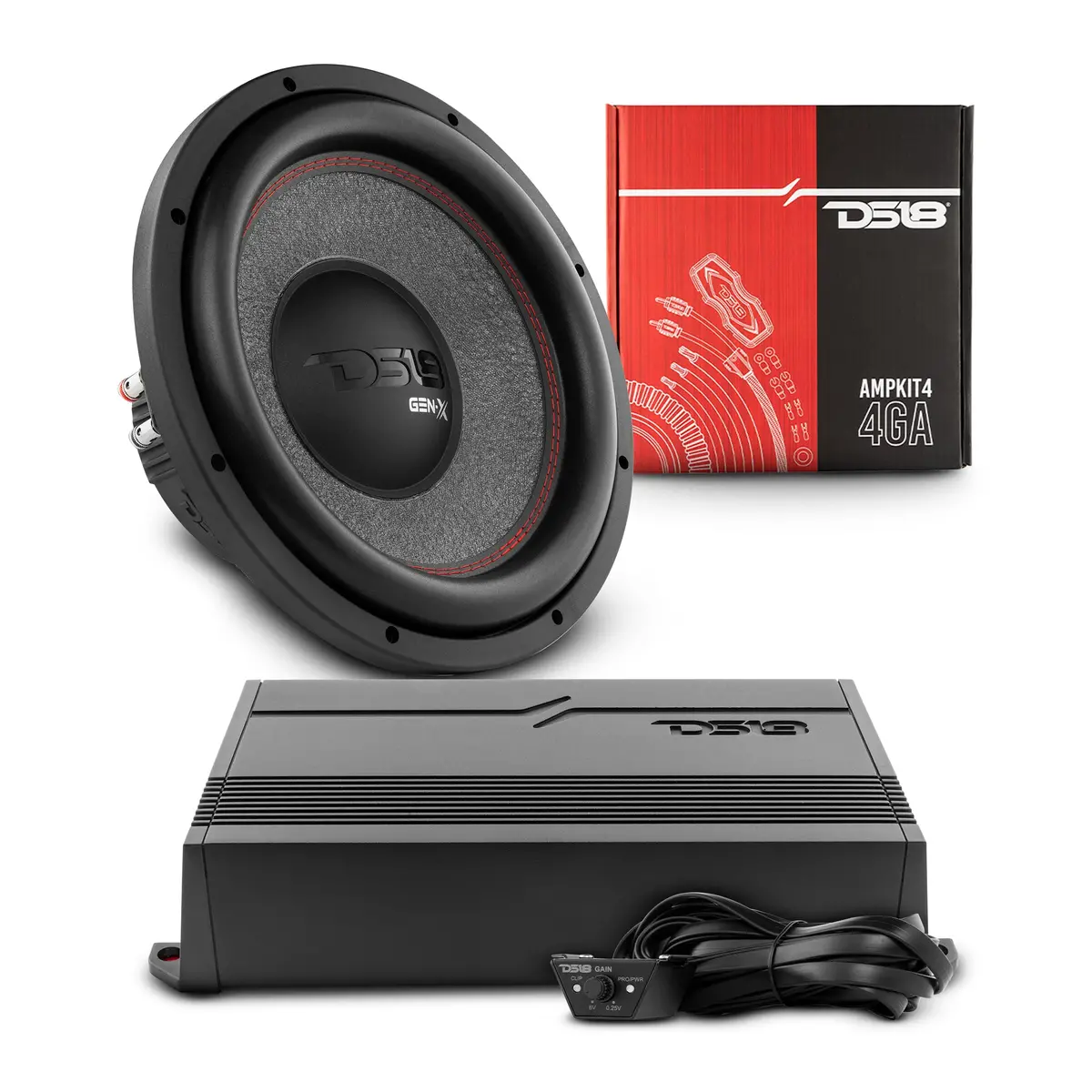 Car Audio Bass Package | 12” Subwoofer + Monoblock Amplifier 1