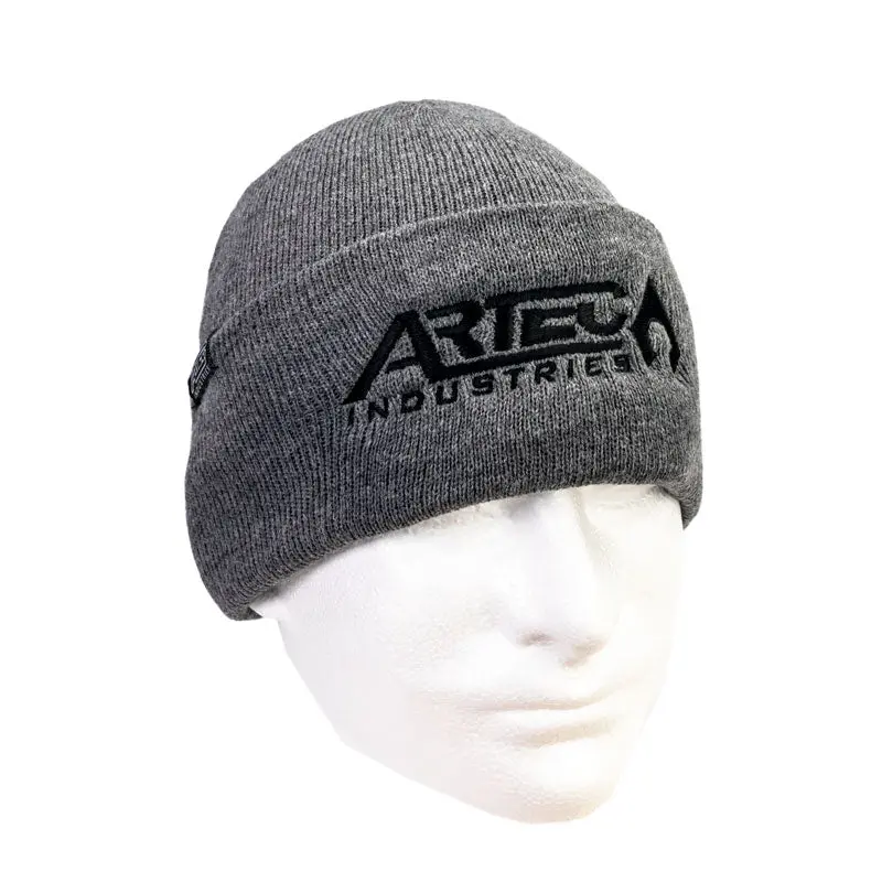 Grey Beanie With Artec Logo 1