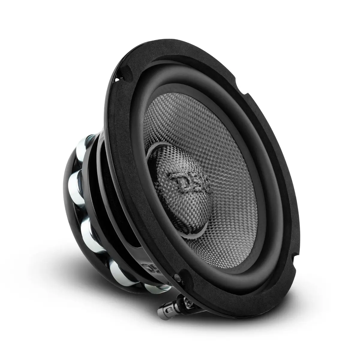 Pro 6.5" Neodymium Carbon Fiber Water Resistant Cone Mid-Bass Loudspeaker 250 Watts Rms 4-Ohm 1