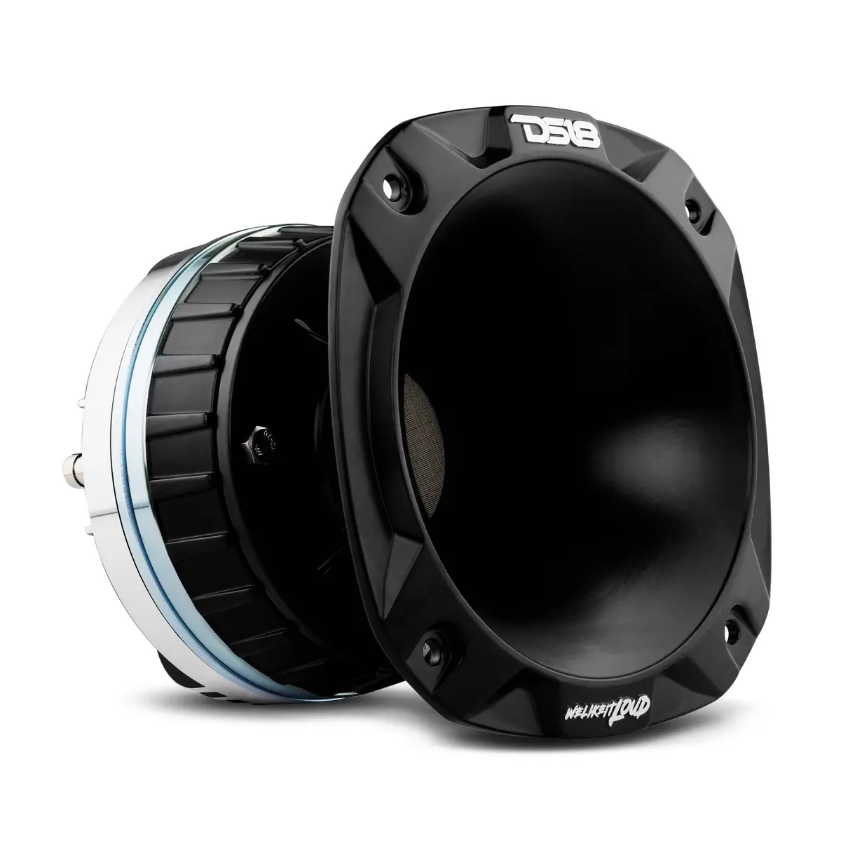 2" Throat Bolt On Neodymium Driver With Spacer, 2" Throat Titanium Voice Coil 640 Watts And Pro-Ha52/Bk Horn 680 Watts 118Db 8-Ohm Mounting Depth 5.22" Throat 1