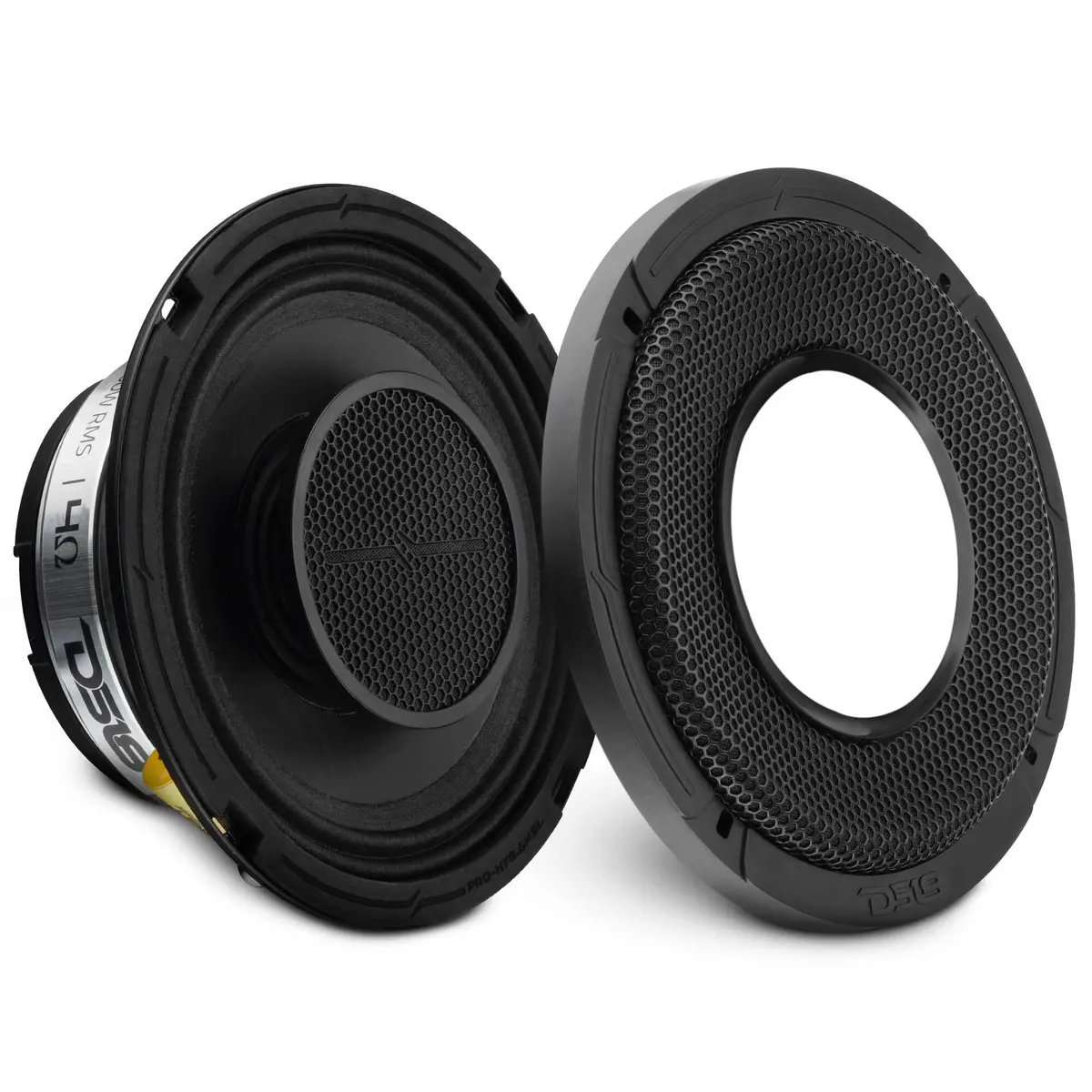 Pro 6.5" Shallow Coaxial Hybrid Mid-Range Loudspeaker With Built-In Driver | 150W Rms 4-Ohm 1