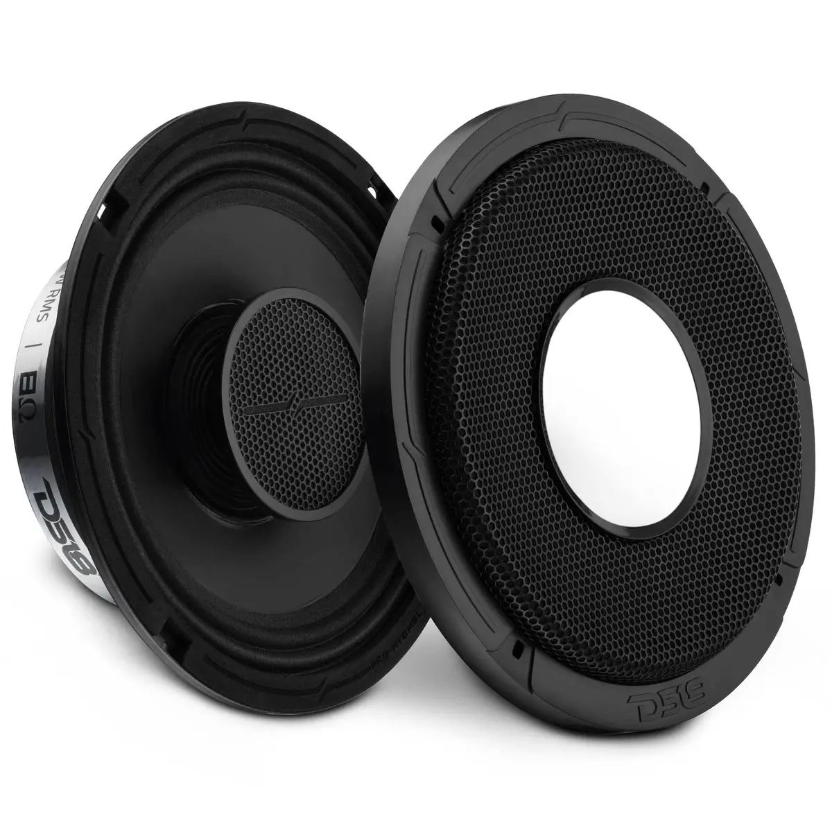 Pro 8" Shallow Coaxial Hybrid Mid-Range Loudspeaker With Built-In Driver | 200W Rms 8-Ohm 1