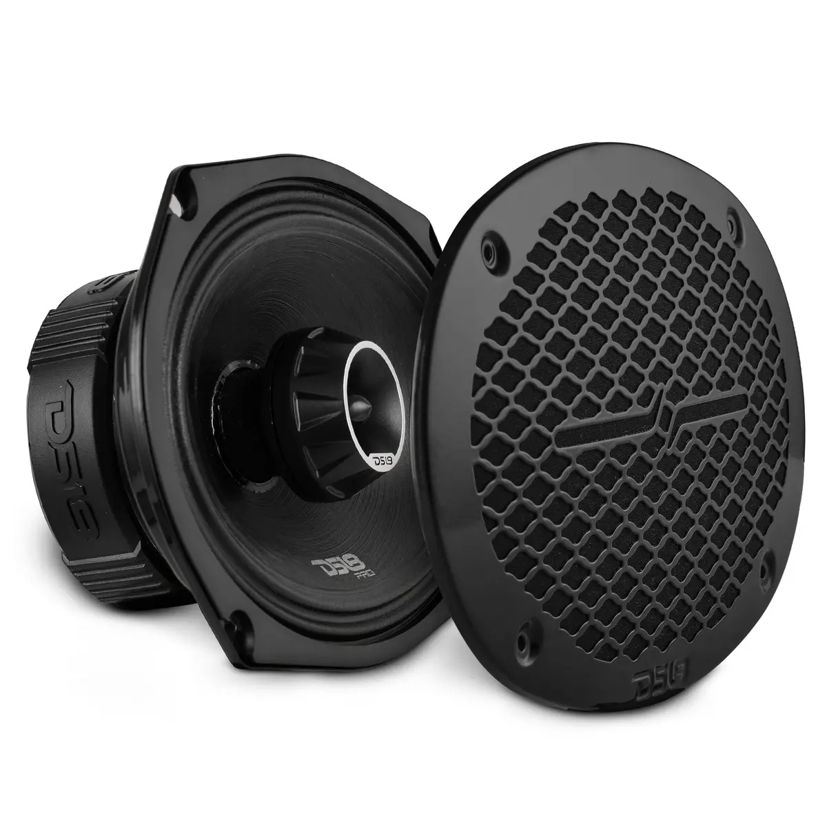Pro-Zt 6X9" Coaxial Mid-Range Loudspeaker With Water-Resistant Cone Built-In Bullet Tweeter And Grill | 275W Rms 4-Ohm 1