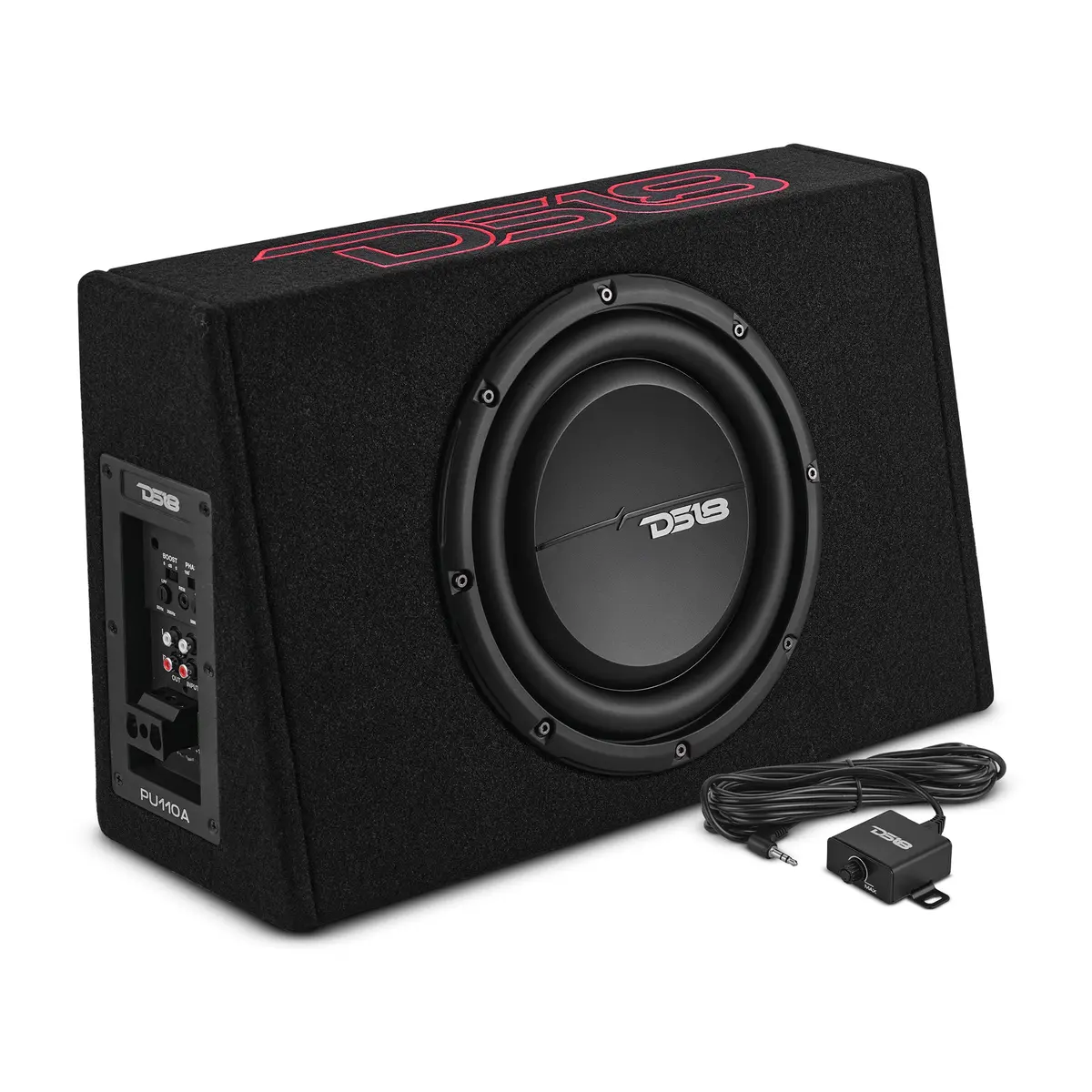 10” Amplified Shallow Subwoofer Enclosure For Pickup Trucks 1