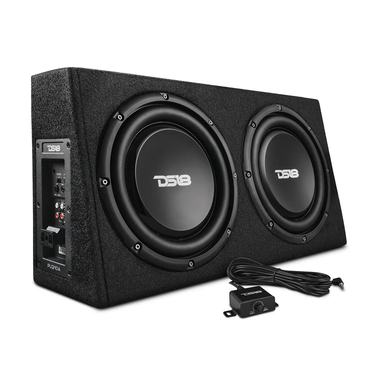 10" Active Subwoofer Shallow Enclosure With 10" Passive Subwoofer For Pickup Trucks 1