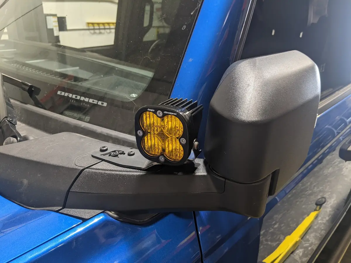 Bronco A-Pillar Light Mounts 1