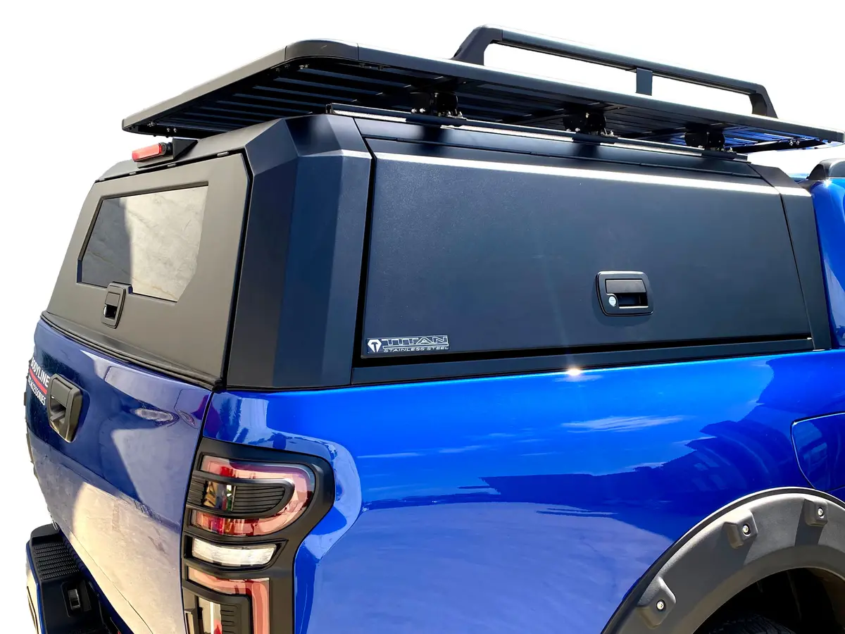 Gwm Cannon Alpha (Ultra, Lux & Ultra Phev) 2024+ Black Titan Pro Hybrid Canopy - Stainless Steel Alloy Modular 1