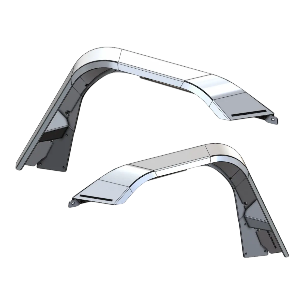 Jl/Jt Aluminum High Line Fender Flares (Front) 1