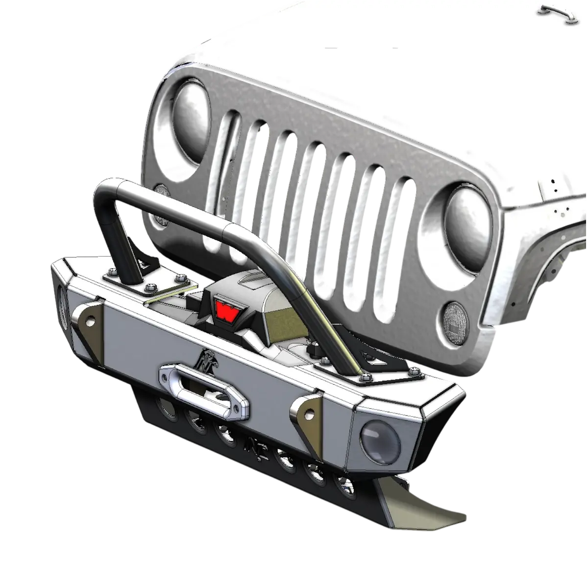 Jk Front Bumper - Aluminum Adventure Series 1