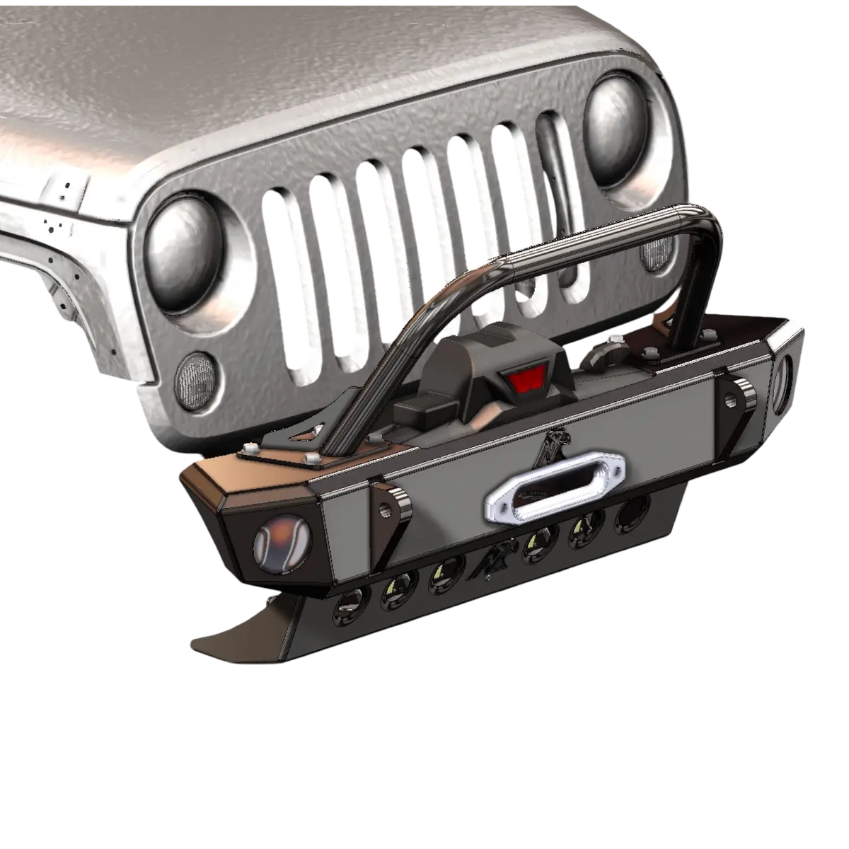 Jk Front Bumper - Adventure Series (Steel) 1