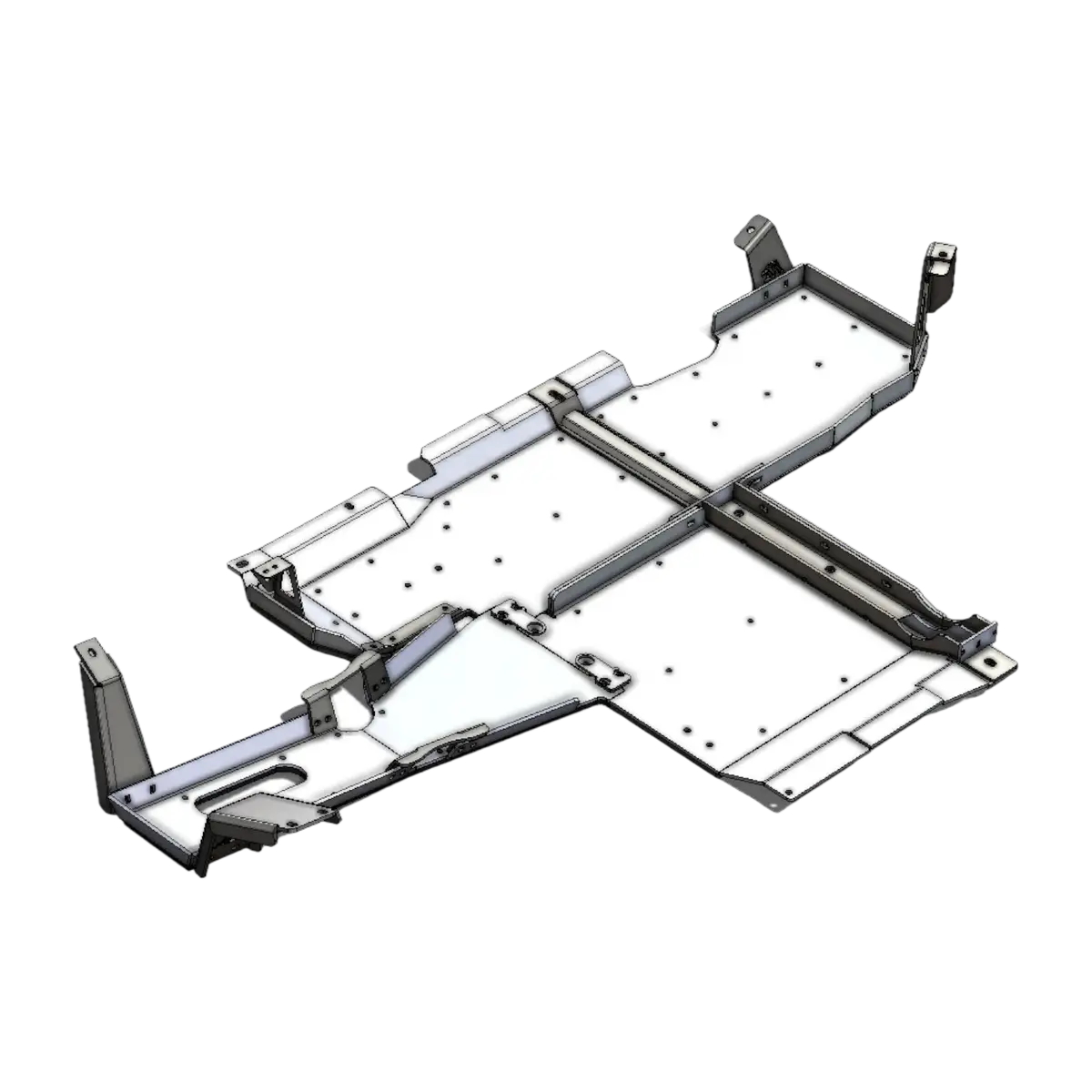 Jl 2-Door Aluminum Belly Skids (3.6 V6) 1