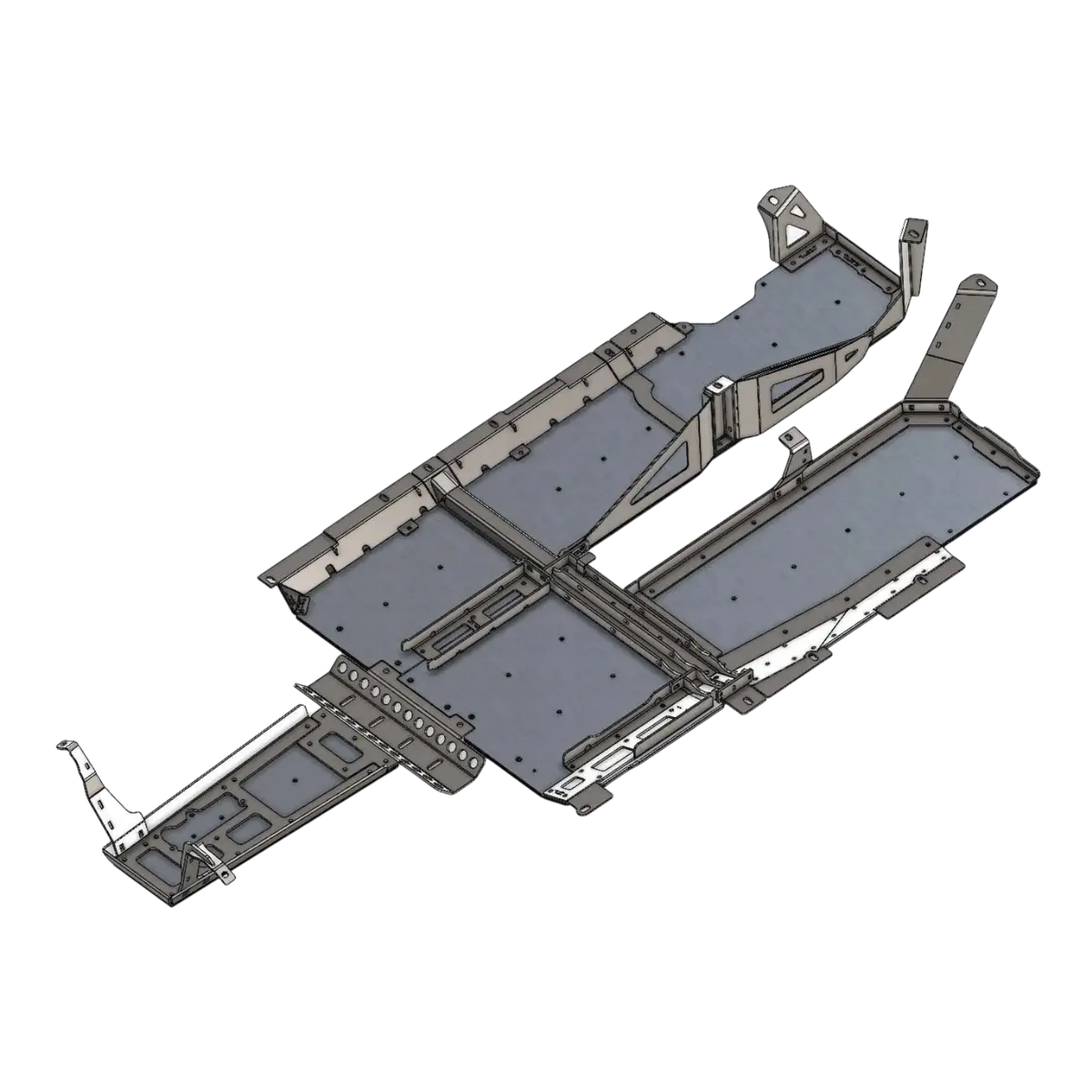 Jl 7000-Series Aluminum Belly Skids (392 Hemi) 1