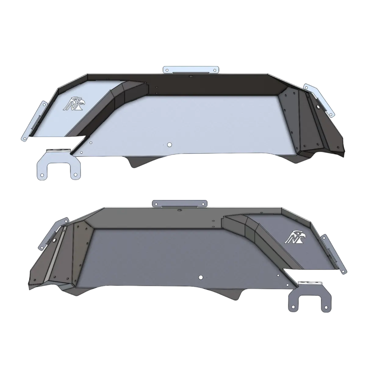 Jt Aluminum Rear Inner Fender Liners - Anti-Rock Compatible 1