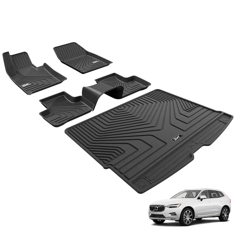 3W Porsche Macan 2014-2026（Only Compatible With The Fuel Version） Custom Floor Mats / Trunk Mat Thorex™ All-Weather Protection 1
