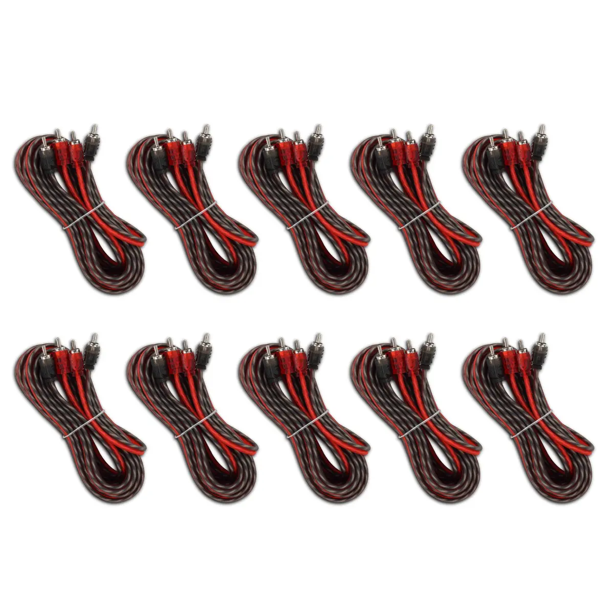 16 Ft Ultra Flex 100% Ofc Rca Cable Wire – 10-Pack 1