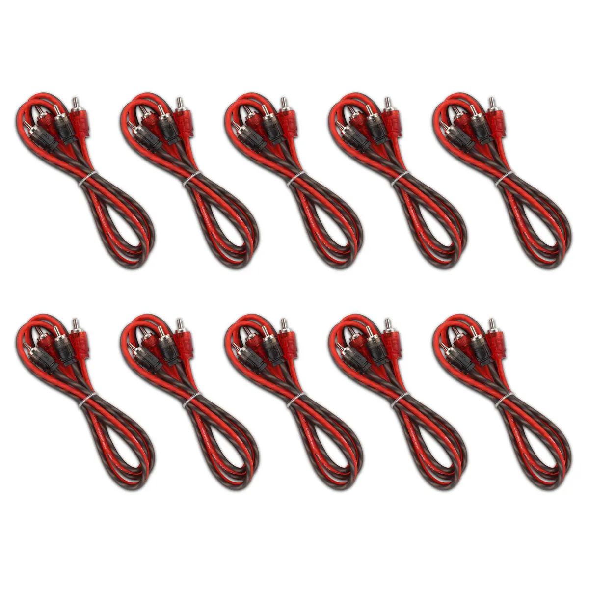 3 Ft Ultra Flex 100% Ofc Rca Cable Wire – 10-Pack 1