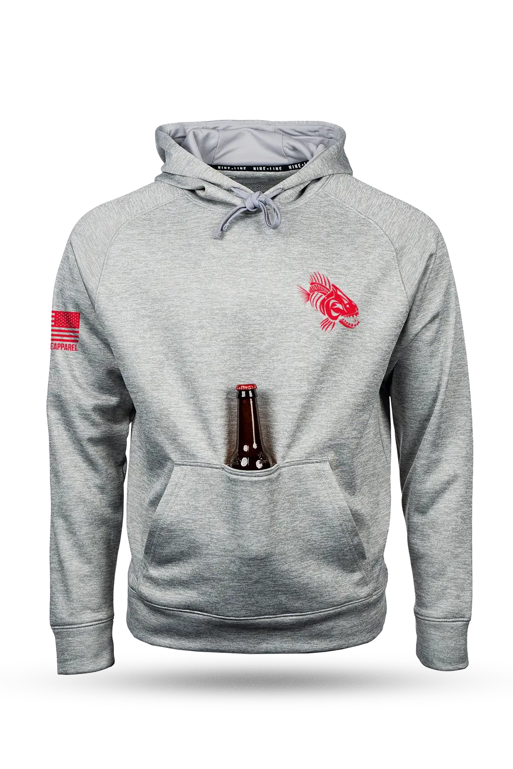 Fishbone 'Off-Road Patriot' Tailgater Hoodie - Grey 1