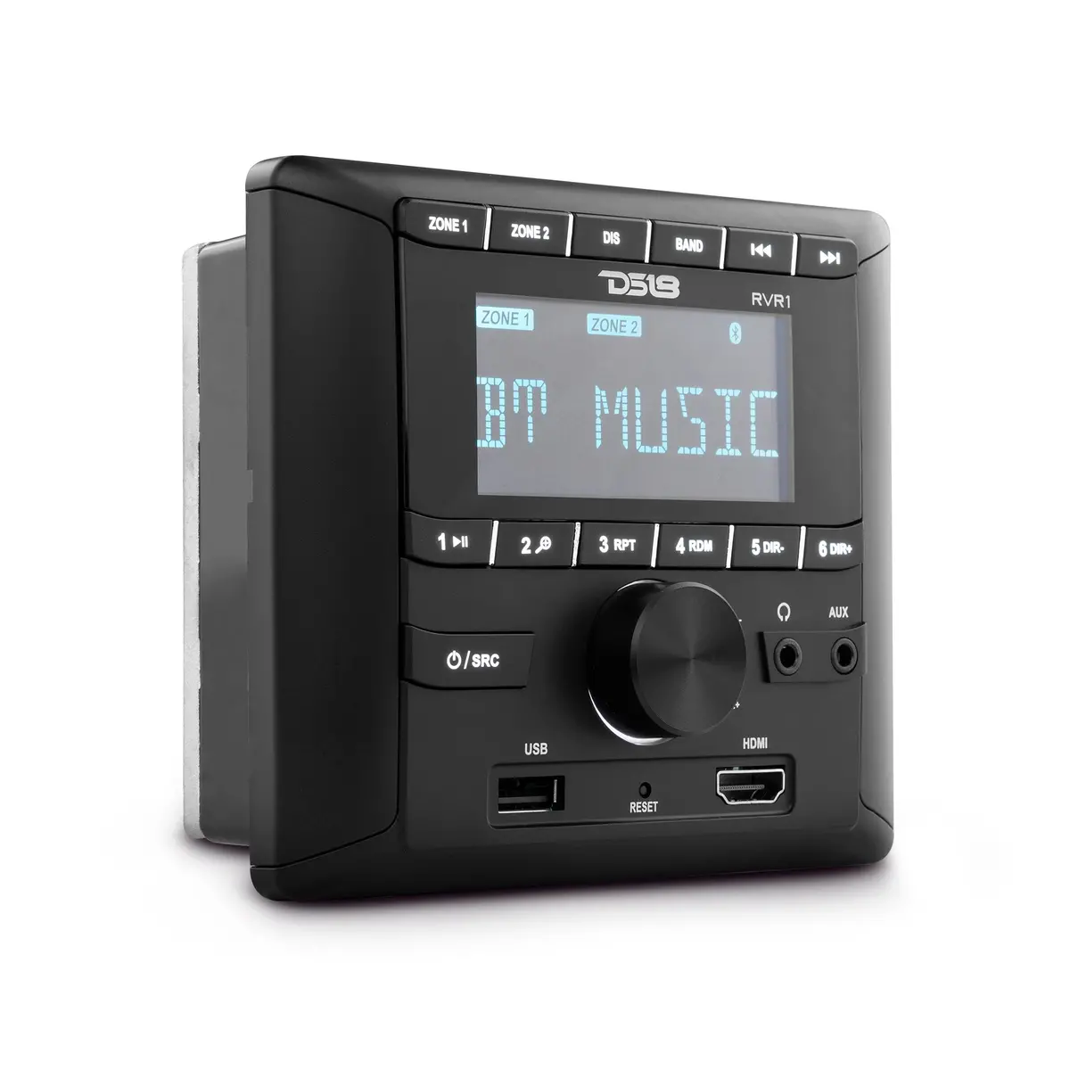 Rv And Trailers Headunit 2.75" Lcd Screen , 2 Zones, 4 Volts Output,Hdmi, Bt, Rds 4 X 50 Watts 1