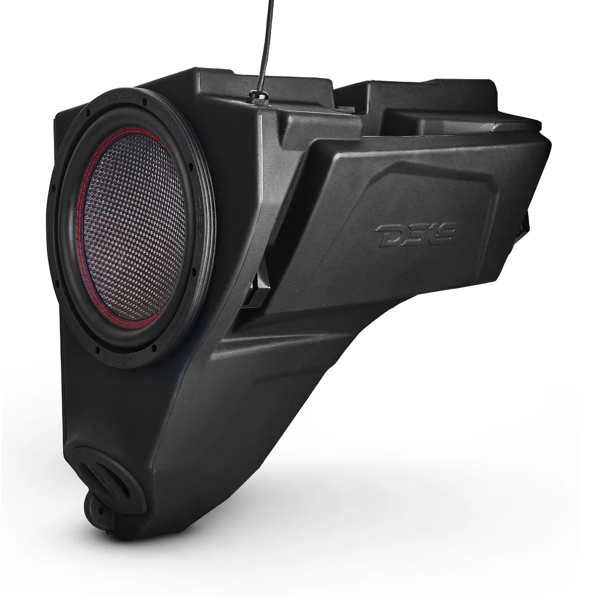 Polaris Rzr Glove Box 10" Subwoofer Enclosure 1200 Watts Carbon Fiber Subwoofer 1
