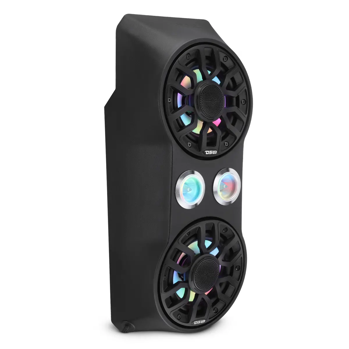 Polaris Rzr Pro Waterfall Center Console Enclosure For 2020+ Models – Preloaded With 6.5" Speakers & 2.3" Tweeters | Digital Led Lights 1