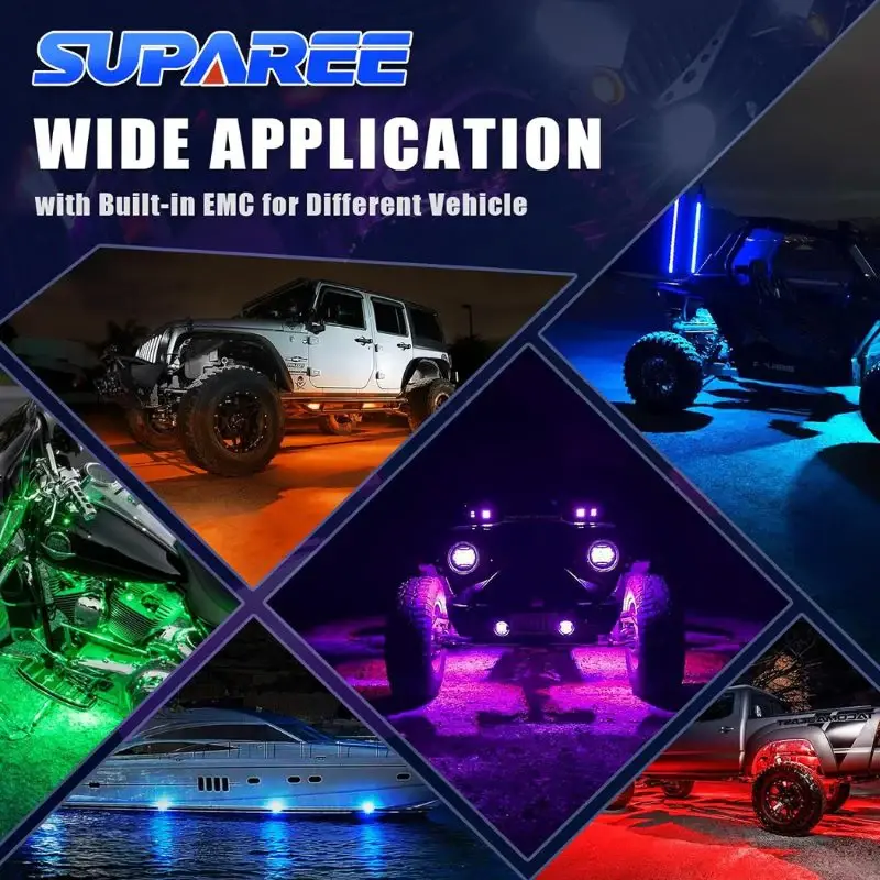 Suparee Extension Cable For Led Rock Lights With Phone App And Remote Control 1