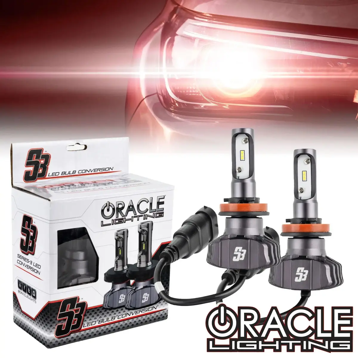 Oracle Lighting H11 - S3 Led Light Bulb Conversion Kit High/Low Beam (Non-Projector) 1
