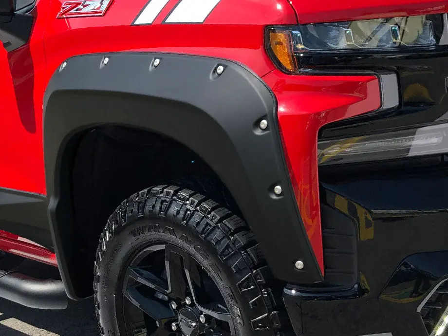 Chev Silverado 2019-2022 Air Design Super Bolt Fender Flares For Short Box (Set Of 4) 1