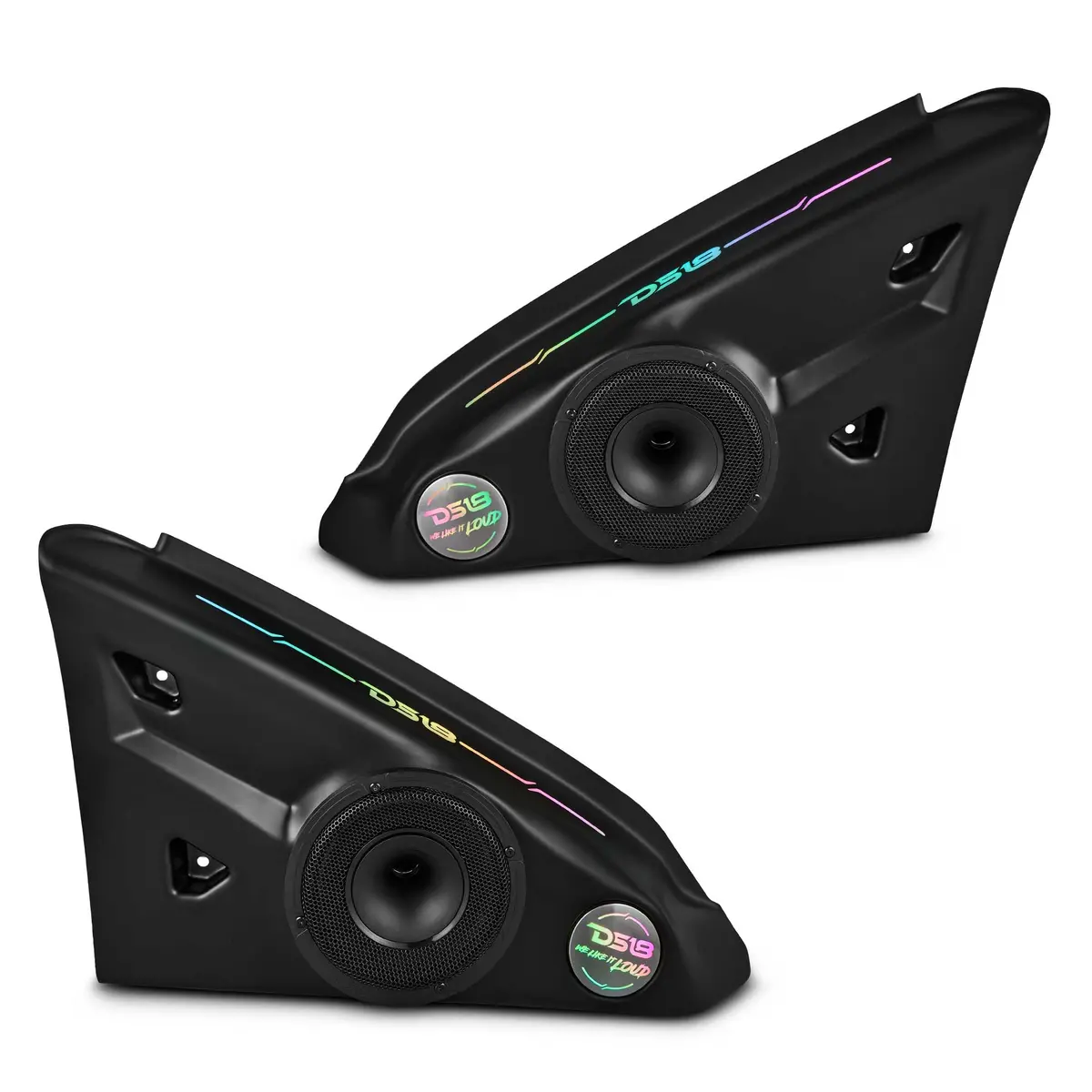 Polaris Slingshot Inside Armrest Speaker Panels Loaded | 2 X Pro-Hy6.4Msl And Digital Led Lights | 2015 - Current 1