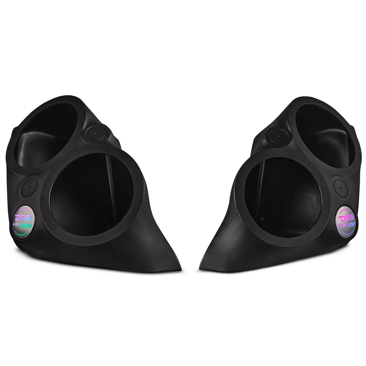 Polaris Slingshot Front Fender Dual 8" Speaker Pods With Digital Led Lighting 1