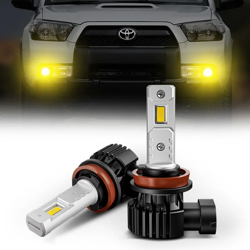 Suparee H8/H11/H16 Led Bulbs Amber Fog Lights For 2010-Later Toyota 4Runner 1