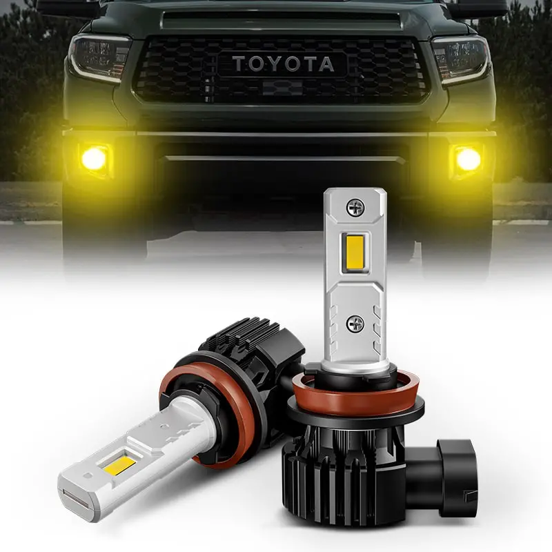Suparee H8/H11/H16 Led Fog Light Bulbs 3000K Amber For 2014-2021 Toyota Tundra 1