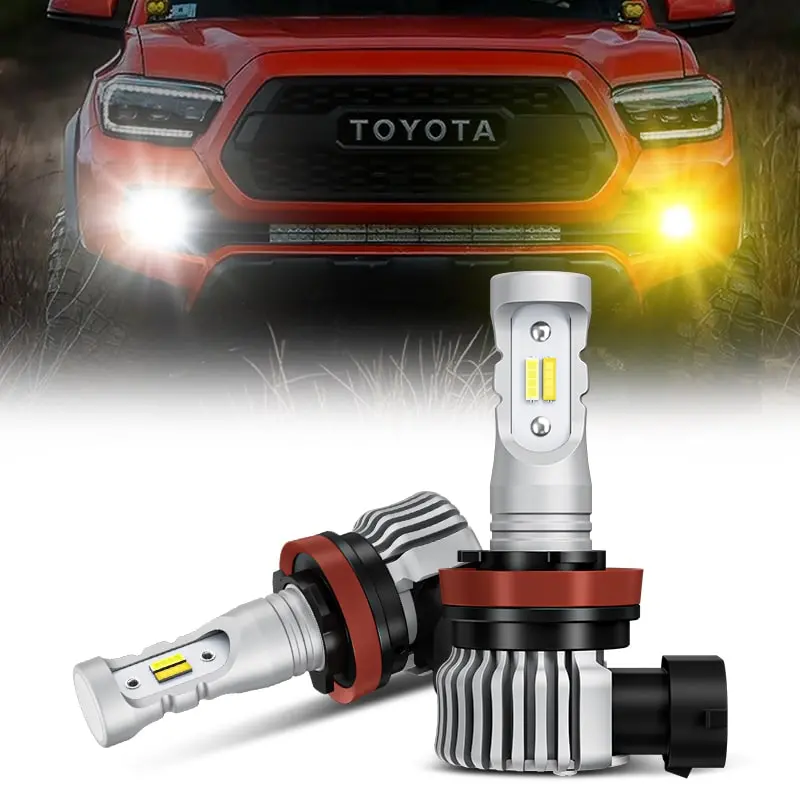 Suparee H11/H8/H9 Led Fog Light Bulbs Dual Color Switch For 2012-Later Toyota Tacoma 1