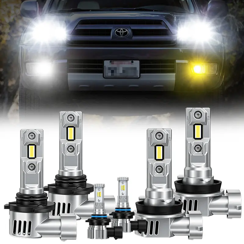 Suparee 9005 9006 Led Headlight & Hb4 Fog Lights Bulbs For 2003-2005 Toyota 4Runner 1