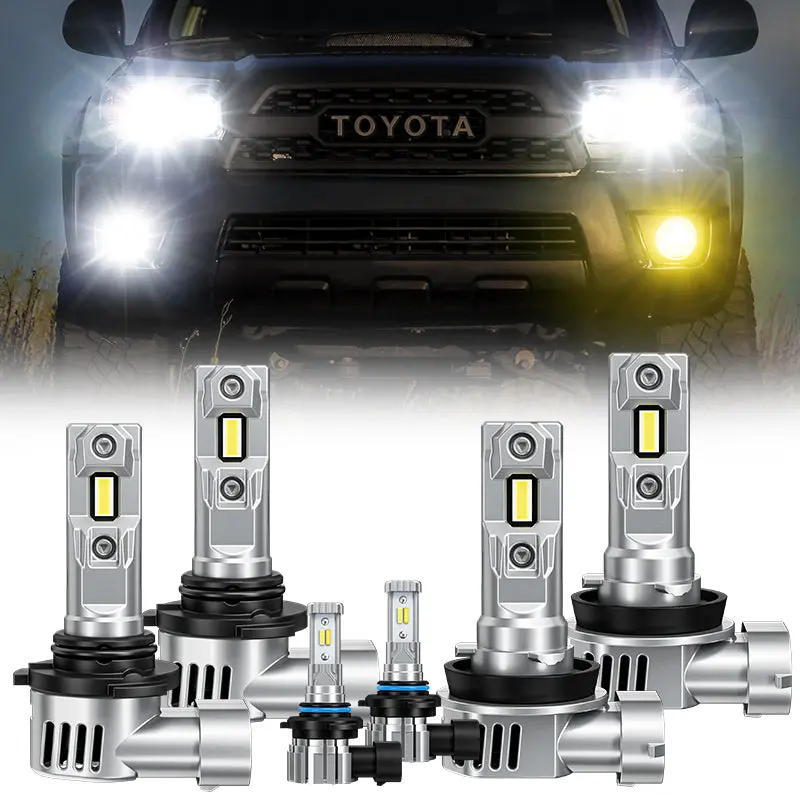 Suparee 9005 H8 Led Headlights & Hb4 Fog Lights Bulbs For 2006-2009 Toyota 4Runner 1