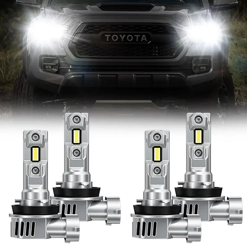 ⚡ 𝑳𝒊𝒎𝒊𝒕𝒆𝒅 𝑳𝒆𝒇𝒕 Suparee H11/H8 Led Headlight Bulbs 30W Hi&Lo Beam Set For 2016-Later Toyota Tacoma 1