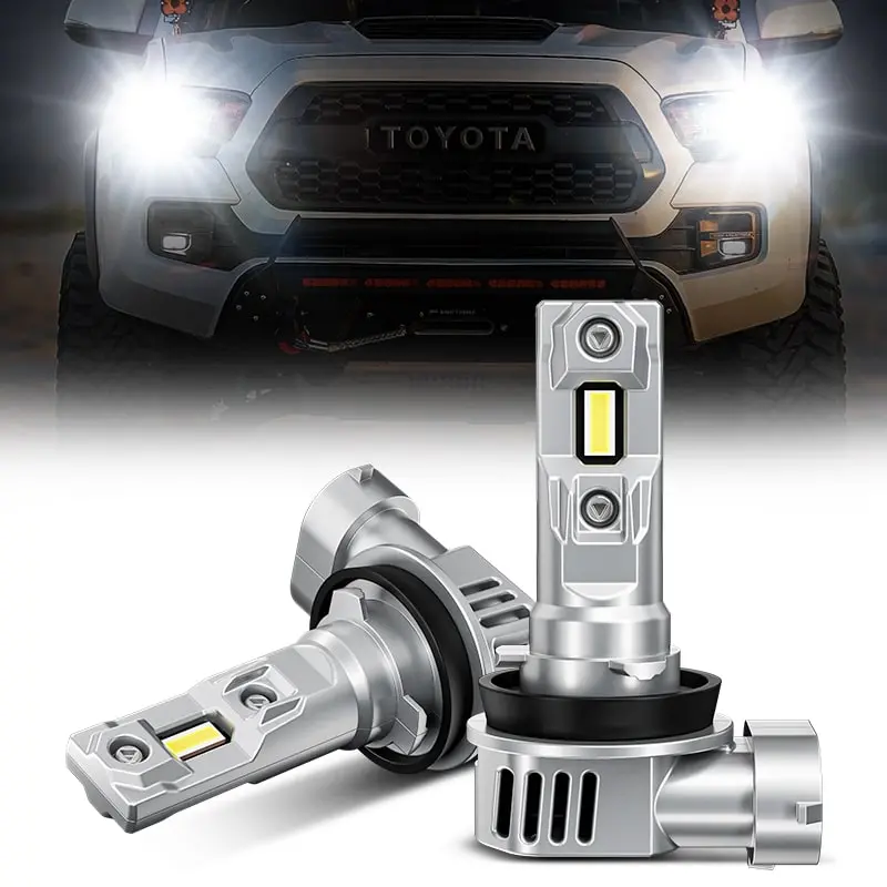 ⚡ 𝑳𝒊𝒎𝒊𝒕𝒆𝒅 𝑳𝒆𝒇𝒕 Suparee H11/H8 Led Bulbs 30W Halogen Replacement For 2016-Later Toyota Tacoma 1