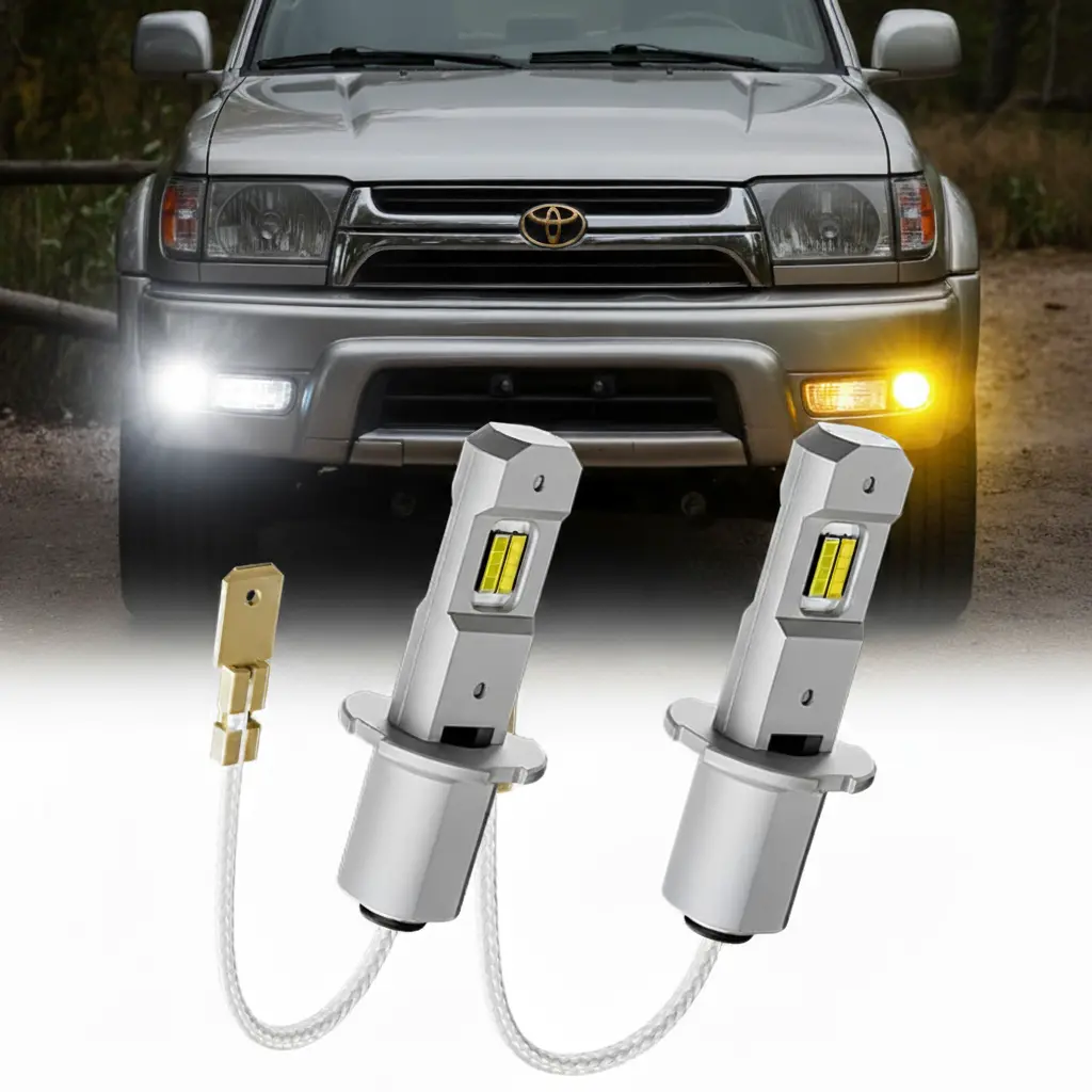 Suparee  H3 Led Fog Light Bulbs Dual Color Switch For 1999-2002 Toyota 4Runner 1