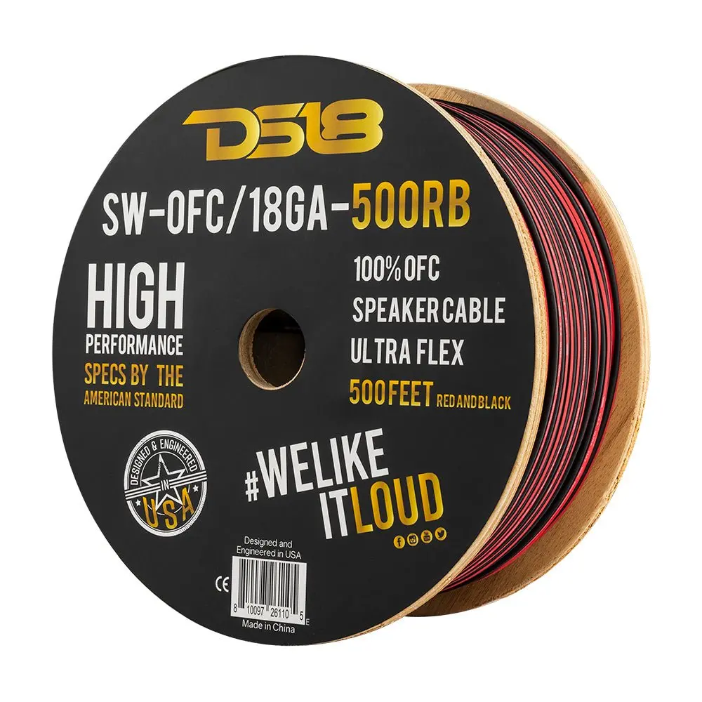 18-Ga Ofc 100% Copper Speaker Wire 500 Feet 1
