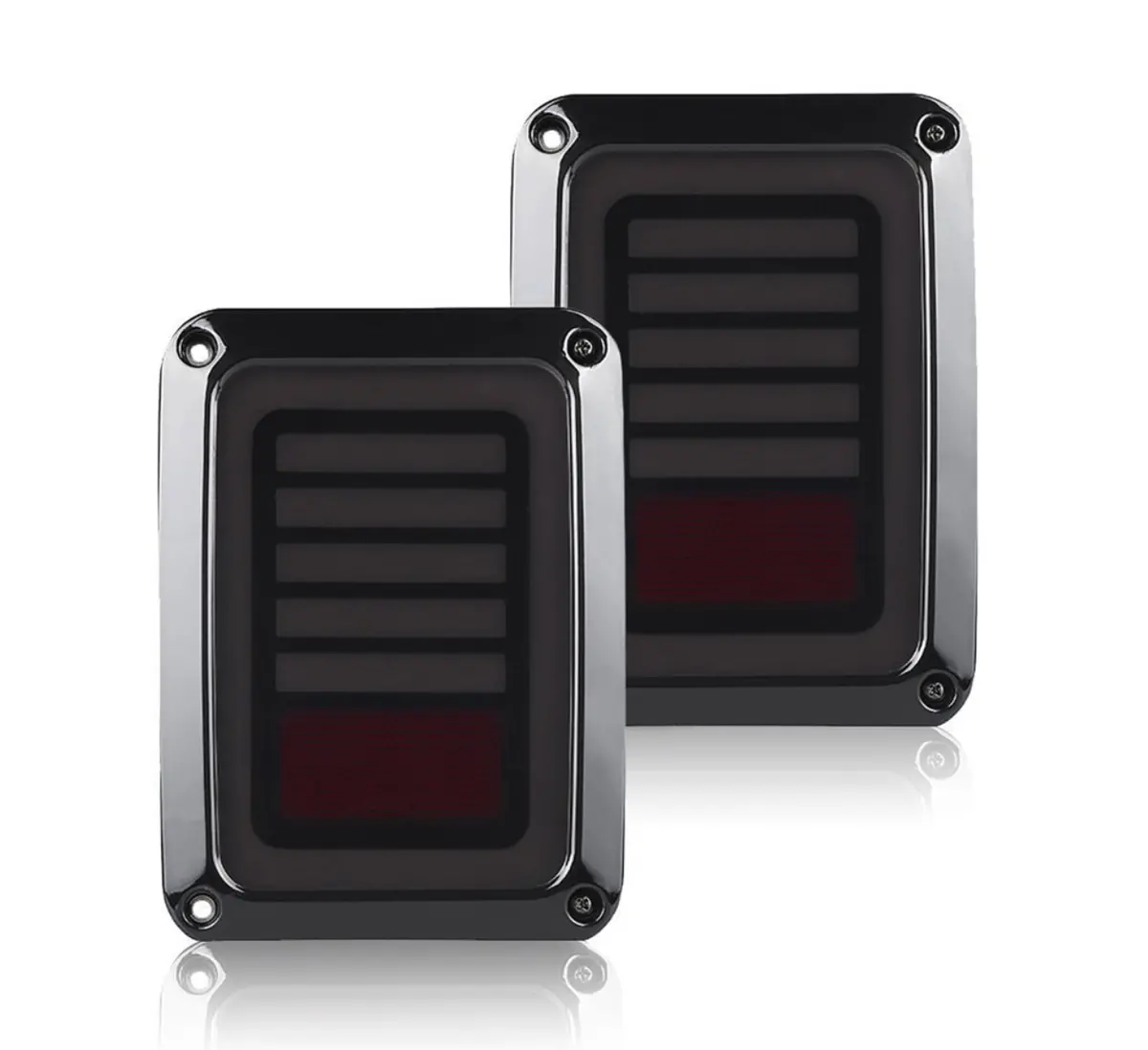 Blacked Out Tail Lights Jeep Wrangler 2007 - 2017 1
