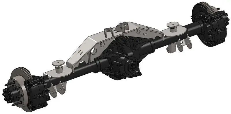 Triangulated Tj 14-Bolt 1-Ton Swap Kit With Truss 1