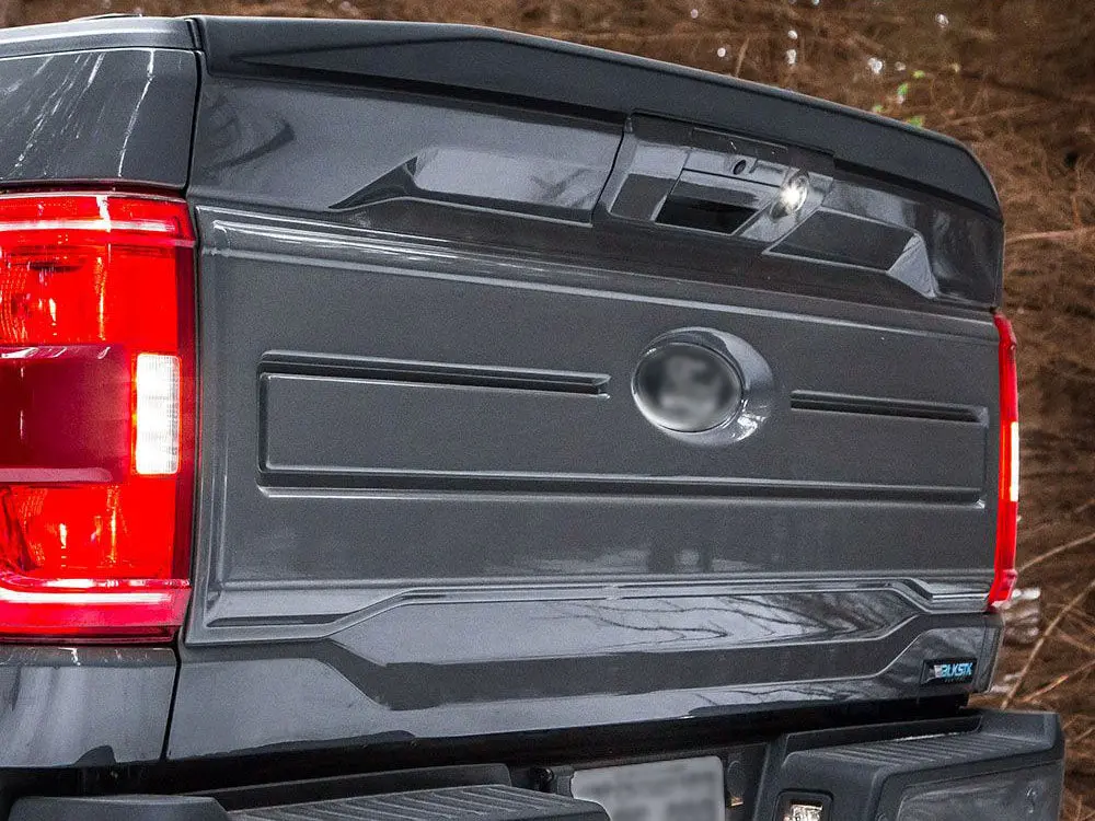 Ford F150 Supercrew 2021+ Air Design Tailgate Applique Panel - Satin Black 1
