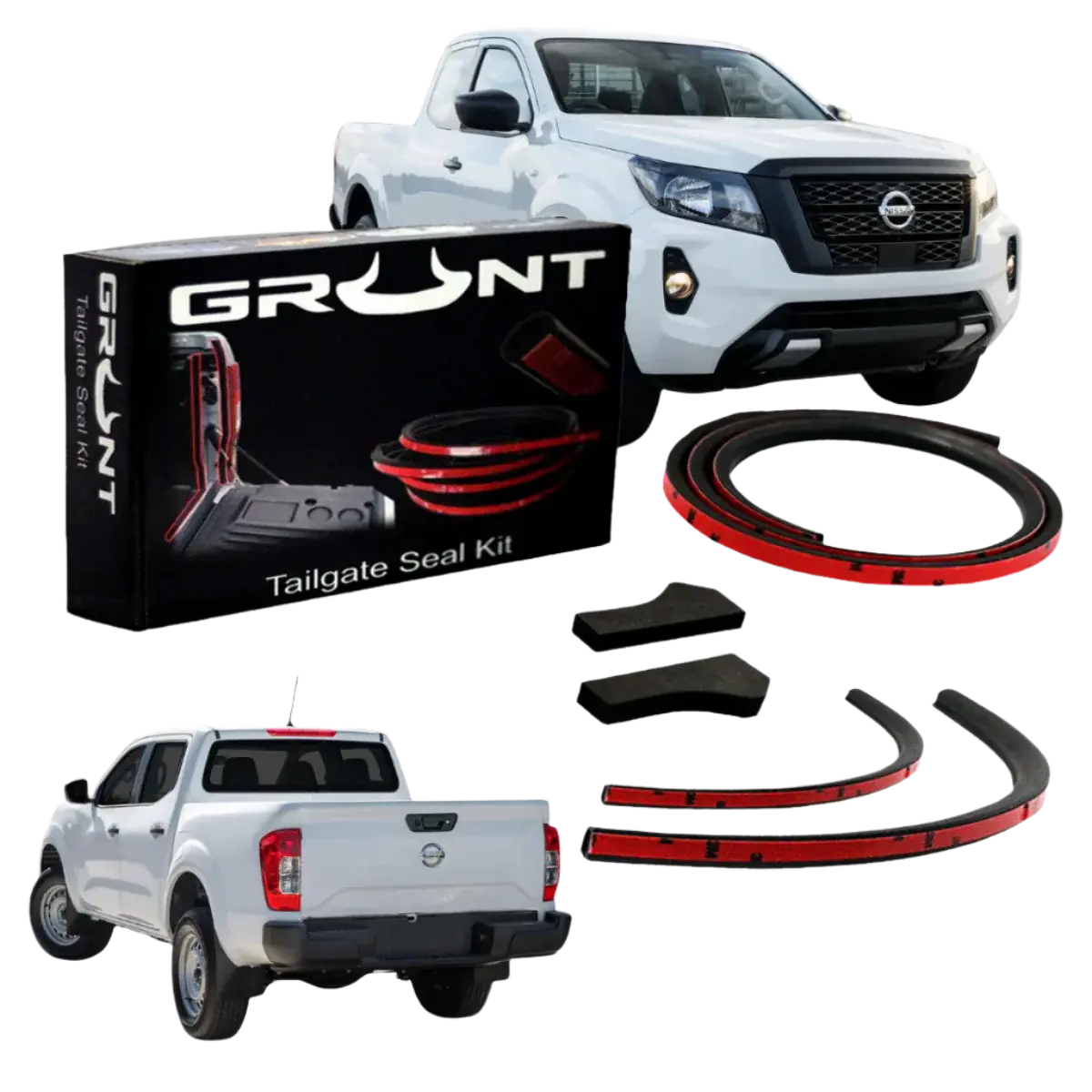 Nissan Navara Np300 2021+ Tailgate Seal Kit (Fits Vehicles With Or Without Tub Liner) 1