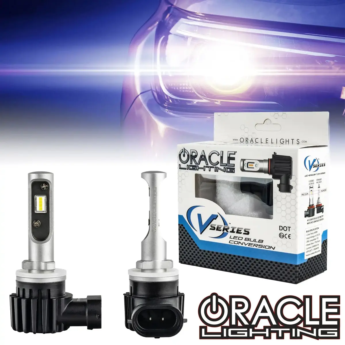 Oracle Lighting 880/881/H27 - Vseries Led Headlight Bulb Conversion Kit 1