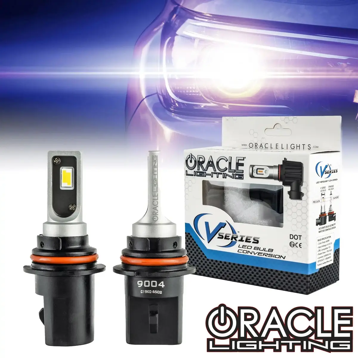 Oracle Lighting 9004 - Vseries Led Light Bulb Conversion Kit High/Low Beam (Projector) 1