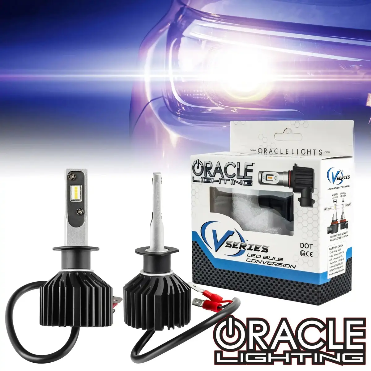 Oracle Lighting H1 - Vseries Led Light Bulb Conversion Kit (High Beam) 1