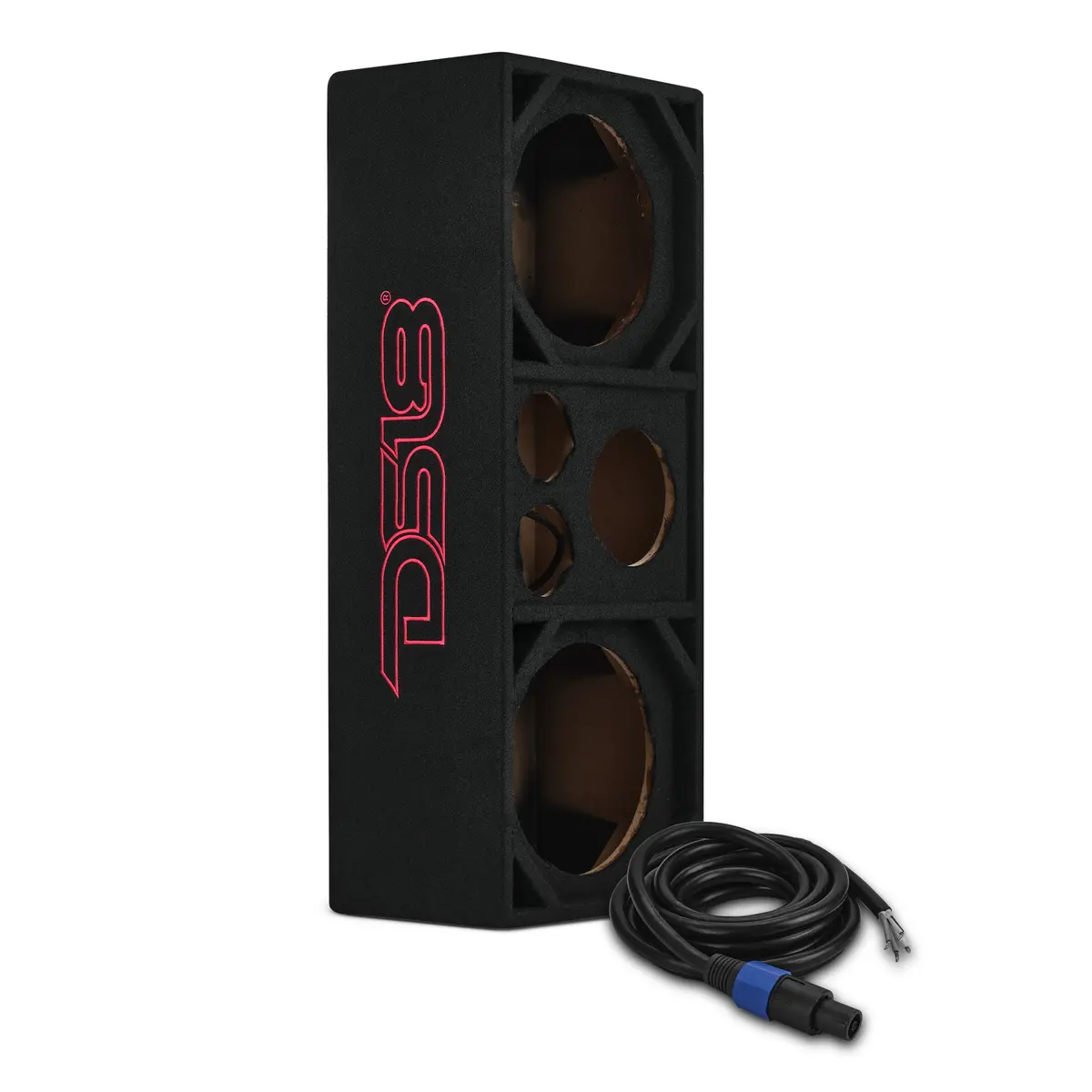 Dual 10” + Dual 4” Tweeter + 2” Driver Ported Empty Voceteo Enclosure | Speakon-Ready 1